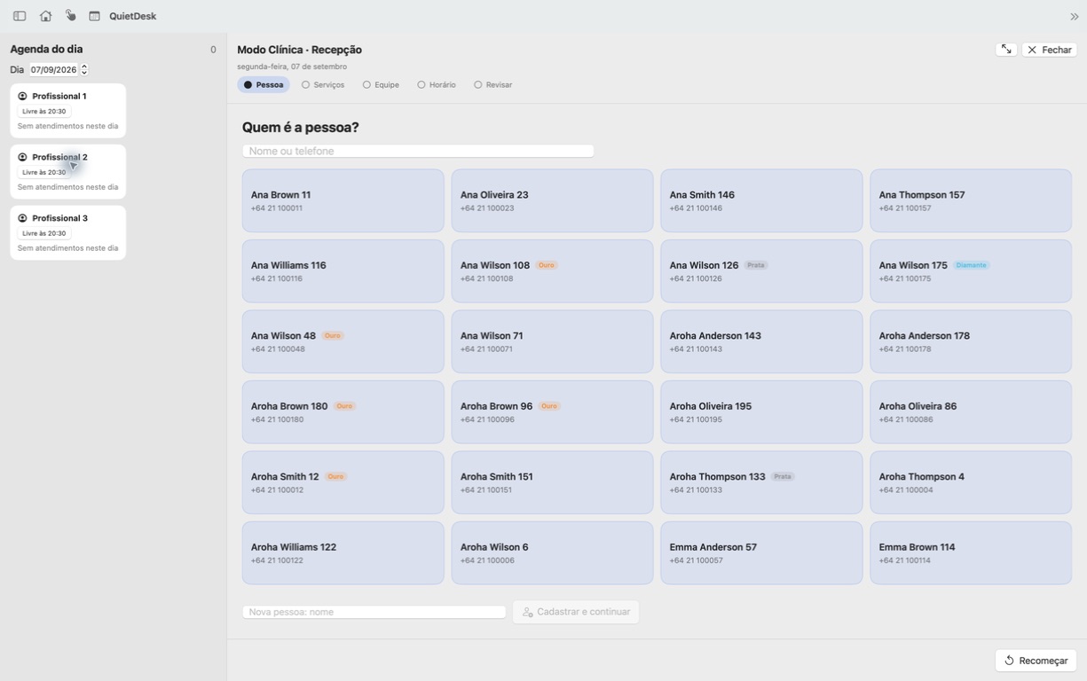 Historical screenshot: From request to confirmed booking